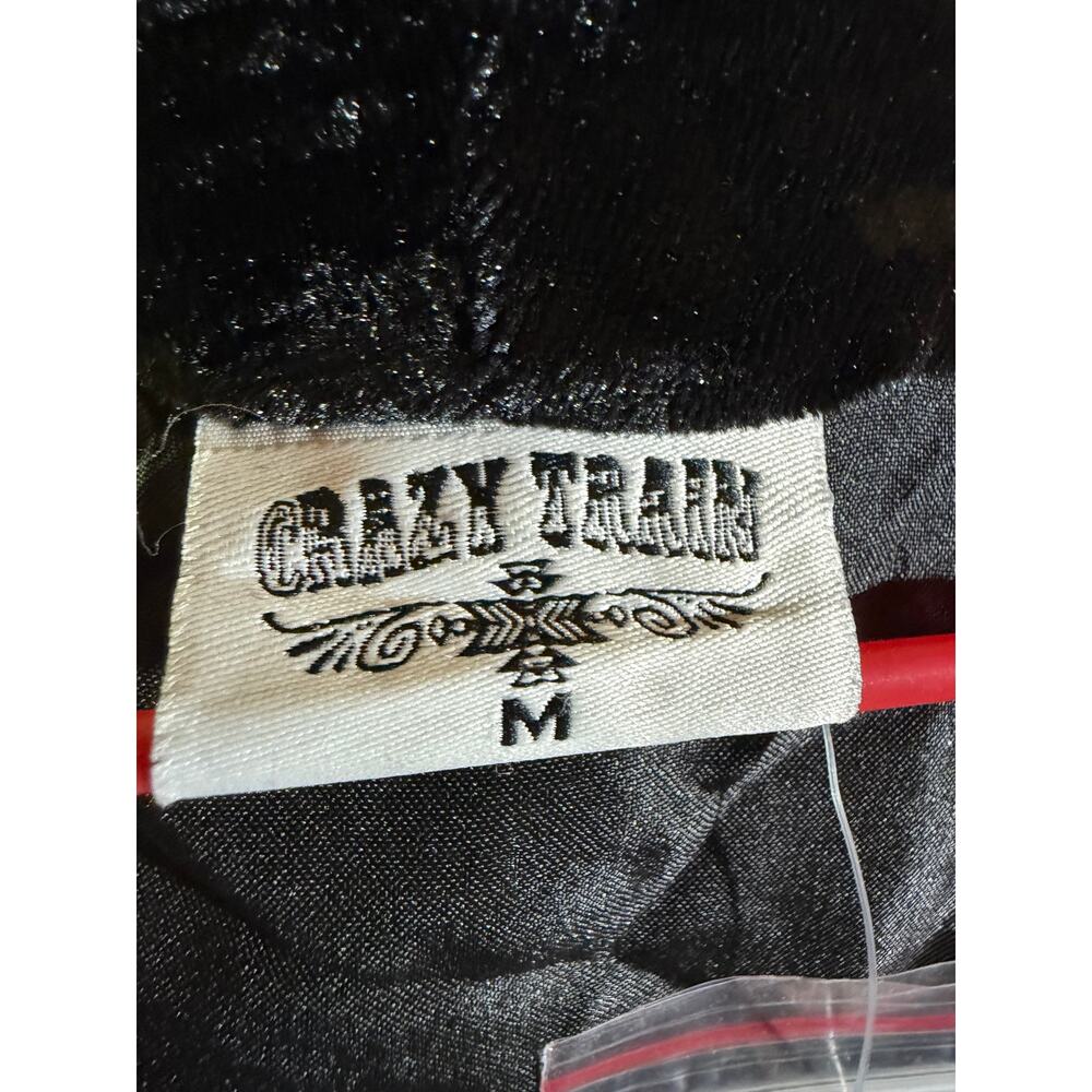 Crazy Train The Strait Y2K Long Line Velvet Western Glam Duster NWT - Picture 4 of 14
